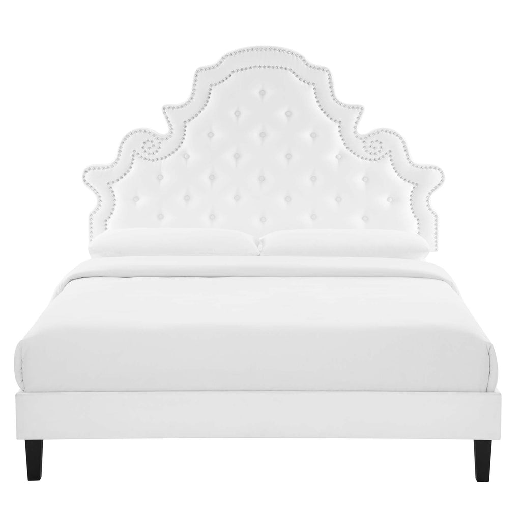 Gwyneth Tufted Performance Velvet Queen Platform Bed by Modway - MOD-6753