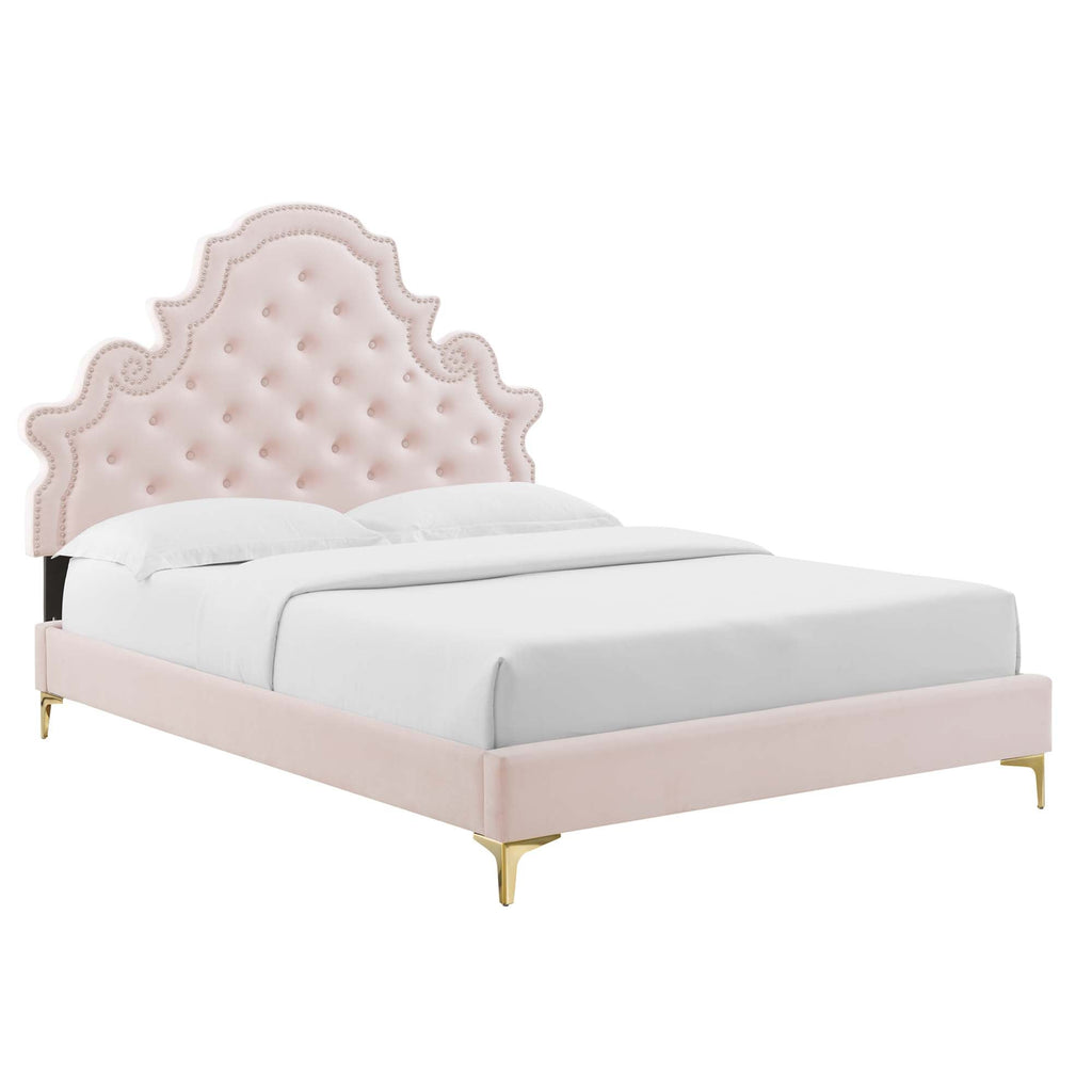 Gwyneth Tufted Performance Velvet Full Platform Bed by Modway - MOD-6757