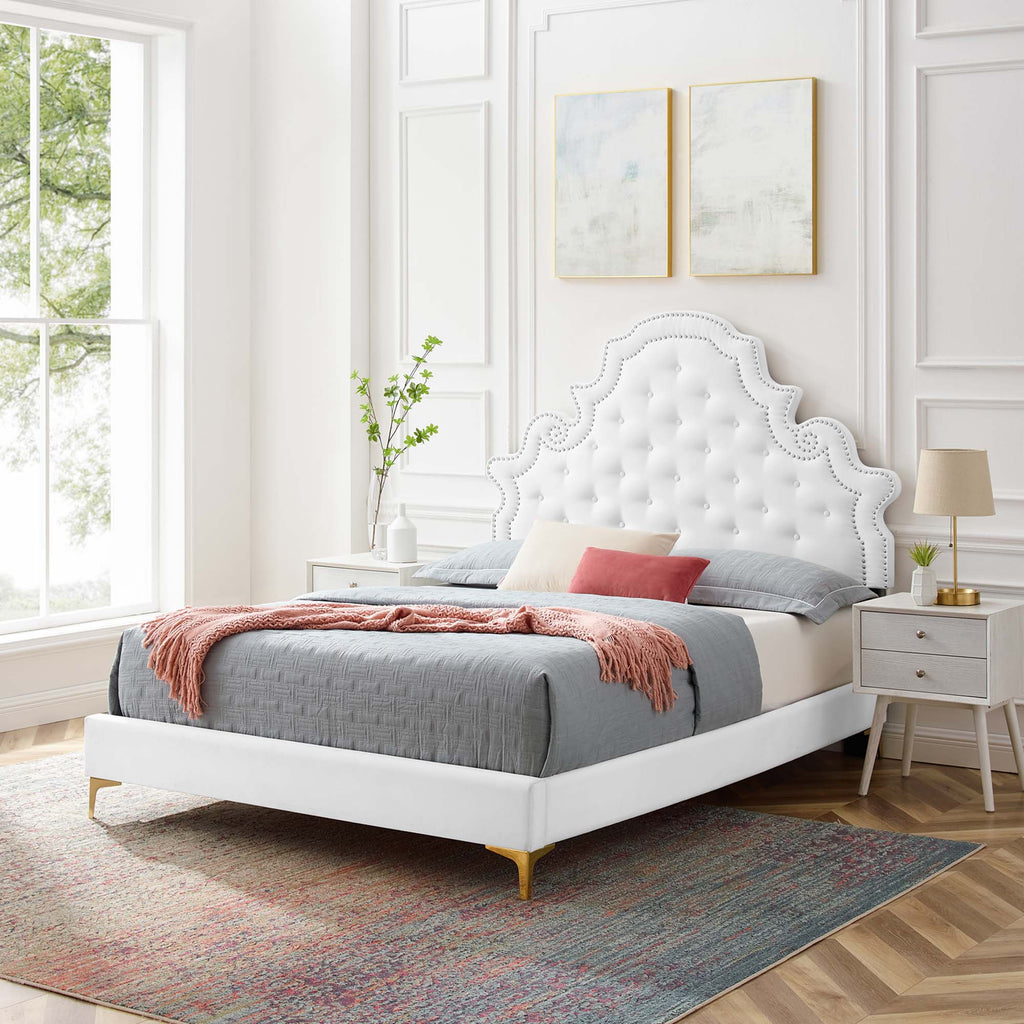 Gwyneth Tufted Performance Velvet Full Platform Bed by Modway - MOD-6757