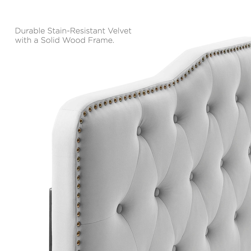 Amber Tufted Performance Velvet Platform Bed by Modway
