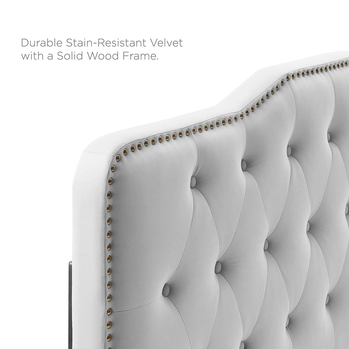Amber Tufted Performance Velvet Platform Bed by Modway