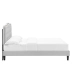 Amber Tufted Performance Velvet Platform Bed by Modway