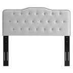 Amber Tufted Performance Velvet Platform Bed by Modway