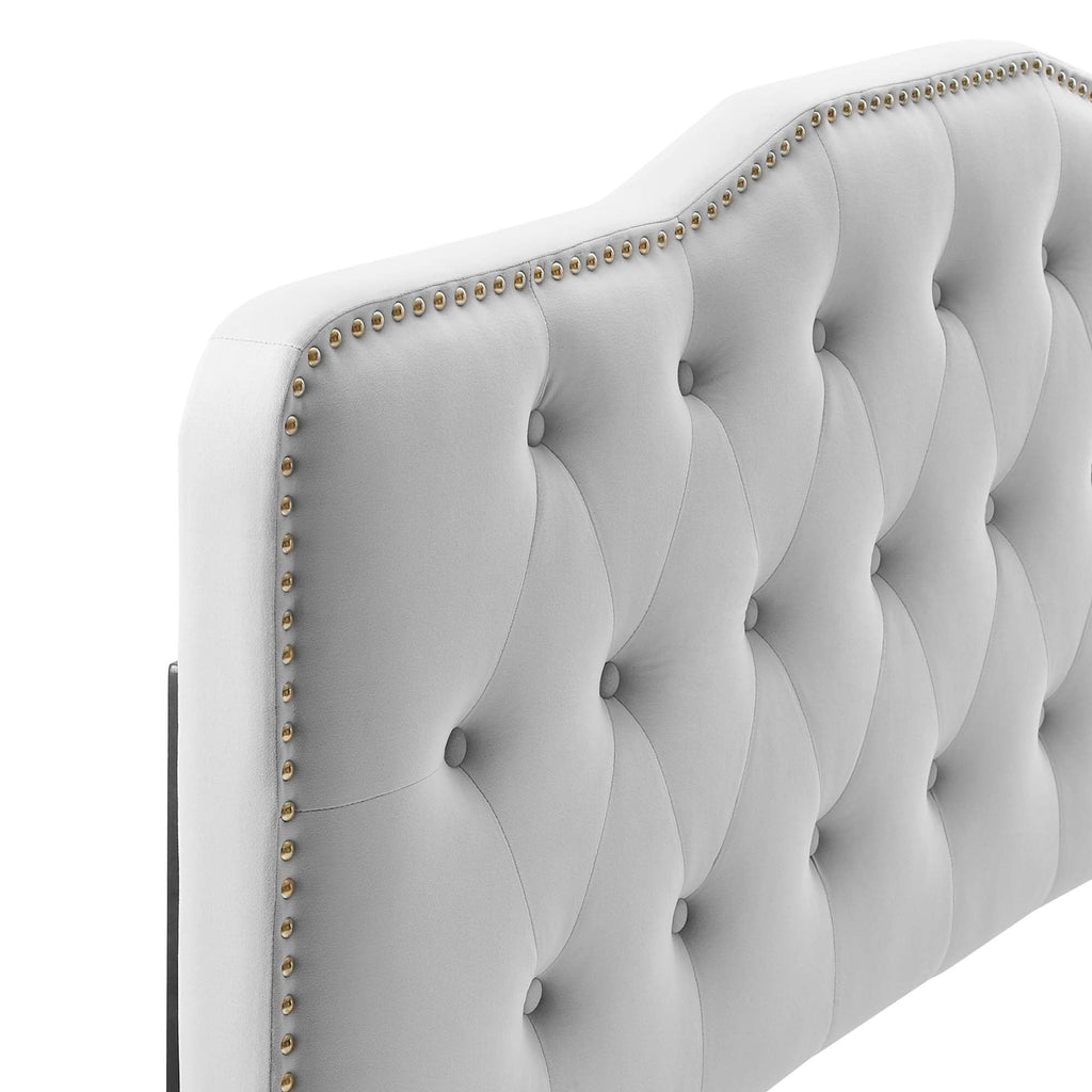 Amber Tufted Performance Velvet Platform Bed by Modway