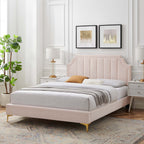 Sienna Performance Velvet Full Platform Bed by Modway - MOD-6912