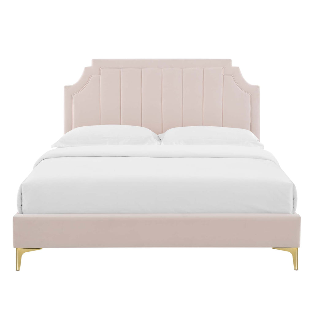 Sienna Performance Velvet Full Platform Bed by Modway - MOD-6912