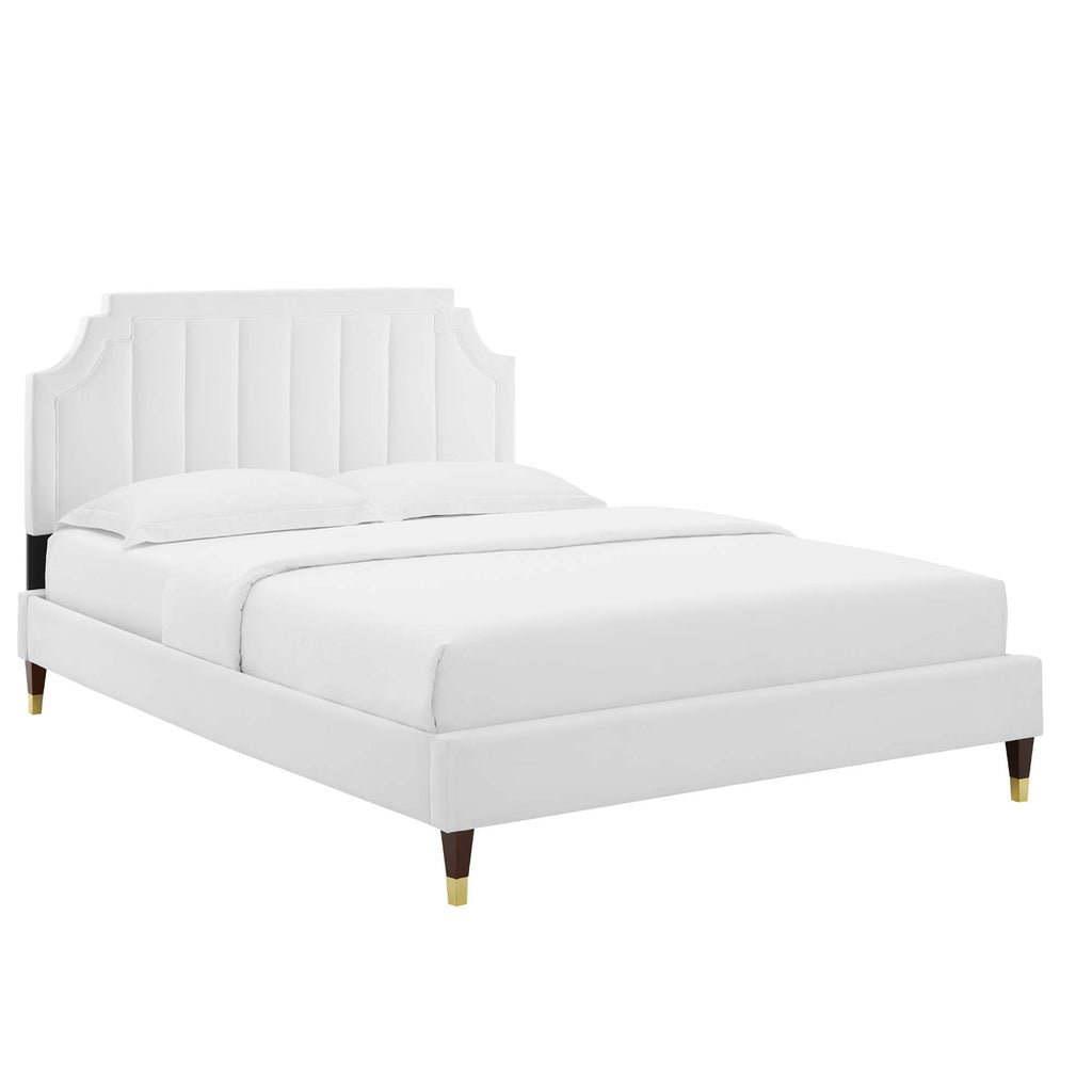 Sienna Performance Velvet Full Platform Bed by Modway - MOD-6913