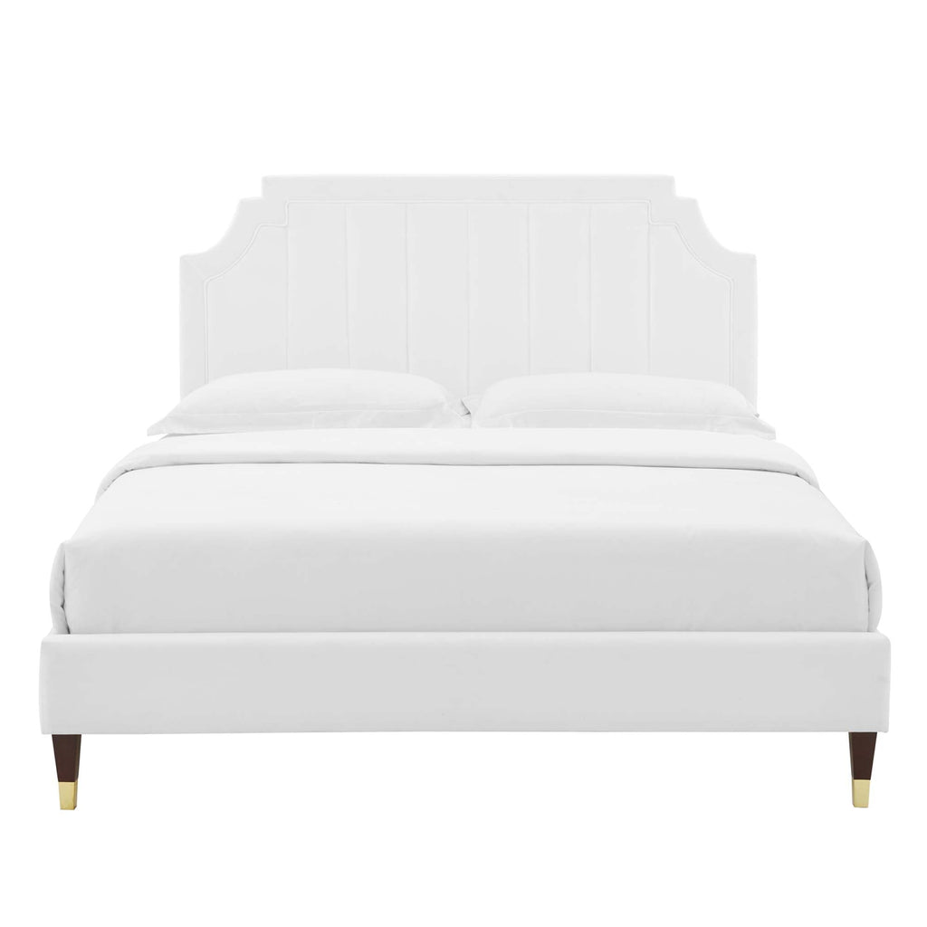Sienna Performance Velvet Full Platform Bed by Modway - MOD-6913