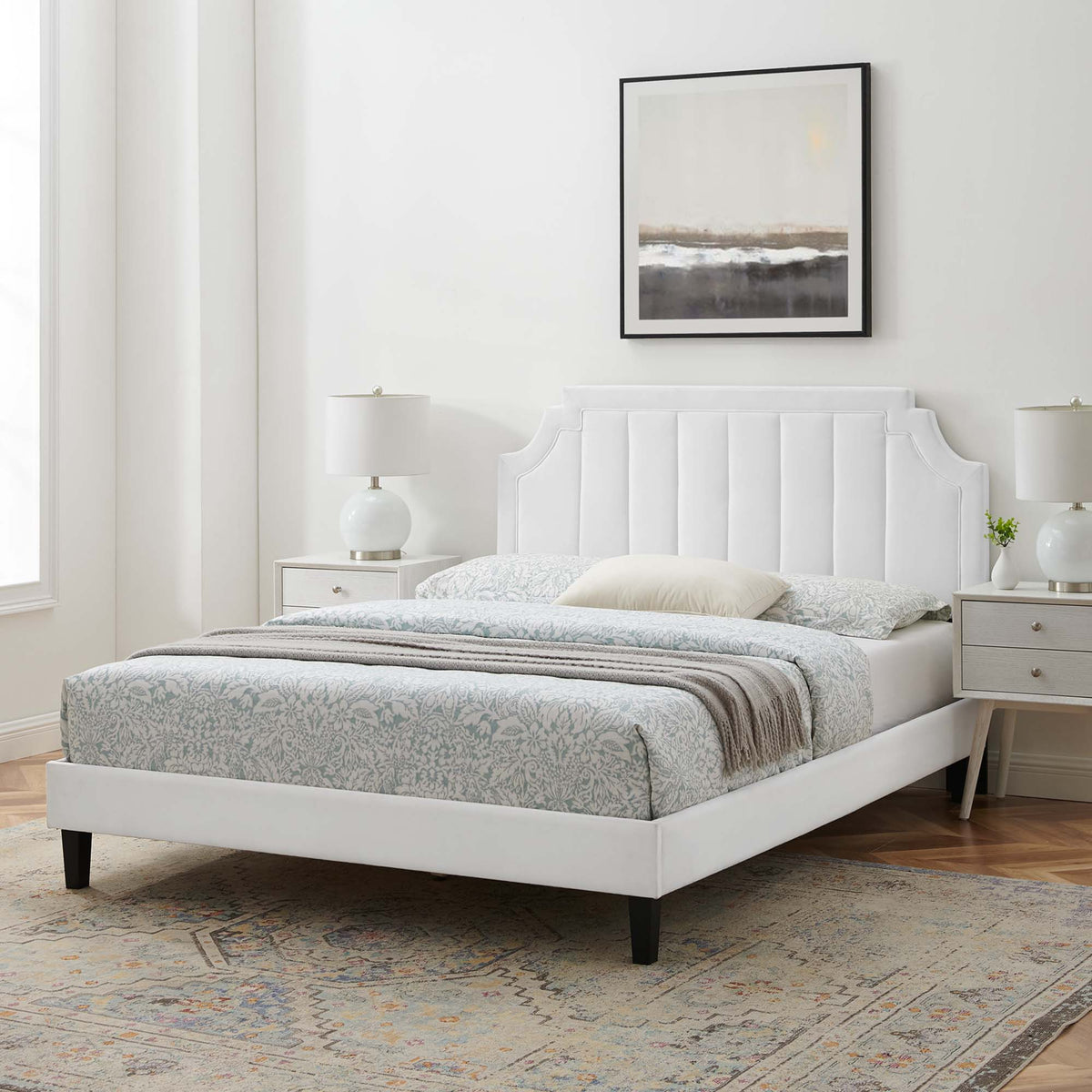 Sienna Performance Velvet Full Platform Bed by Modway - MOD-6914