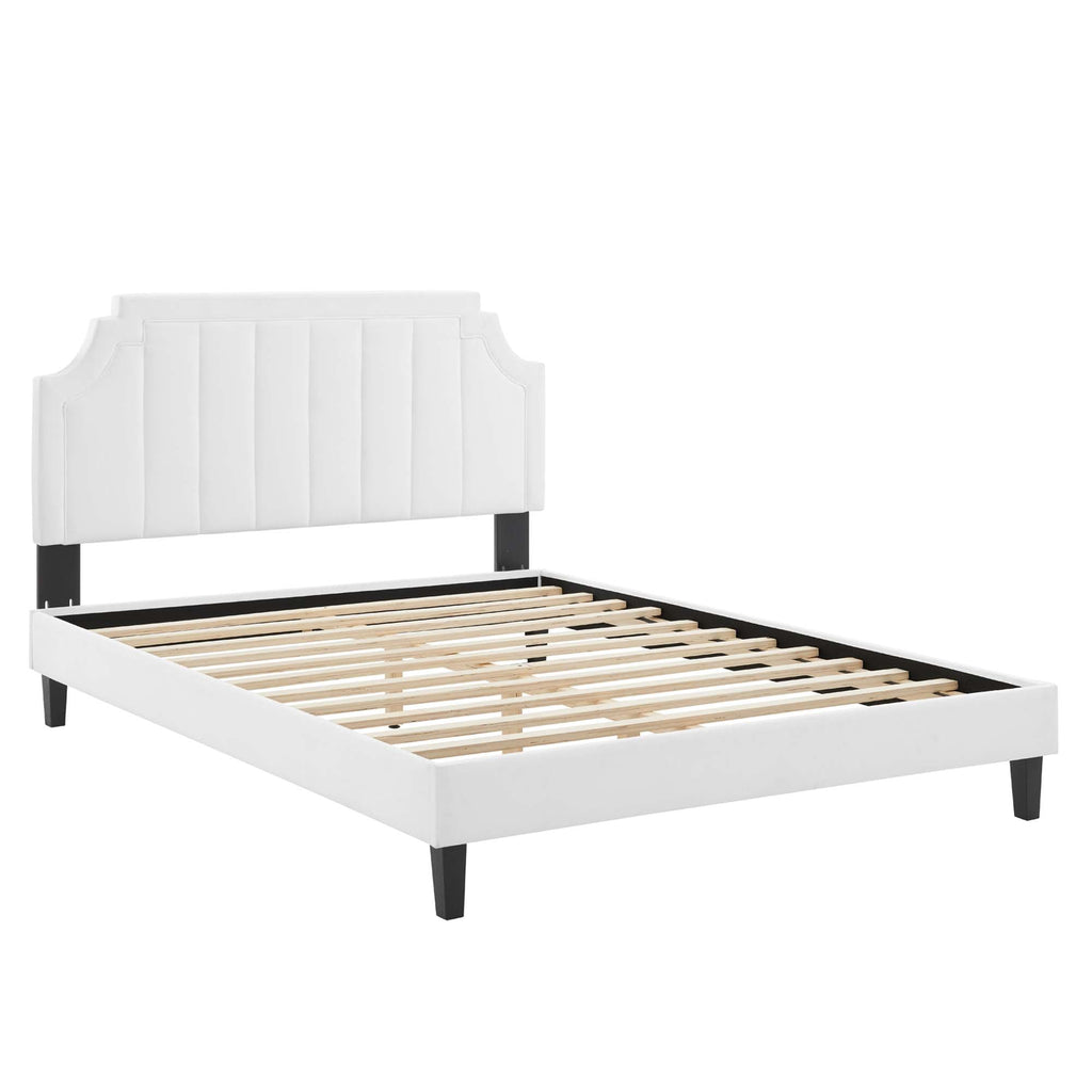 Sienna Performance Velvet King Platform Bed by Modway - MOD-6920