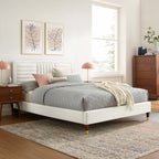 Sofia Channel Tufted Performance Velvet Queen Platform Bed by Modway - MOD-6971