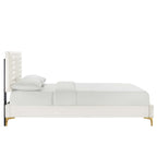 Sofia Channel Tufted Performance Velvet Queen Platform Bed by Modway - MOD-6979