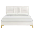 Sofia Channel Tufted Performance Velvet Queen Platform Bed by Modway - MOD-6979