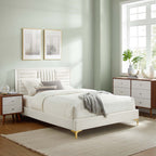 Sofia Channel Tufted Performance Velvet Queen Platform Bed by Modway - MOD-6979