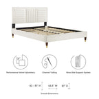 Sofia Channel Tufted Performance Velvet Full Platform Bed by Modway - MOD-6999