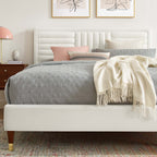Sofia Channel Tufted Performance Velvet Full Platform Bed by Modway - MOD-6999