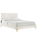 Sofia Channel Tufted Performance Velvet King Platform Bed by Modway - MOD-7007