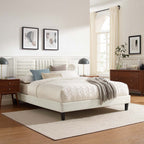 Sofia Channel Tufted Performance Velvet King Platform Bed by Modway - MOD-7015