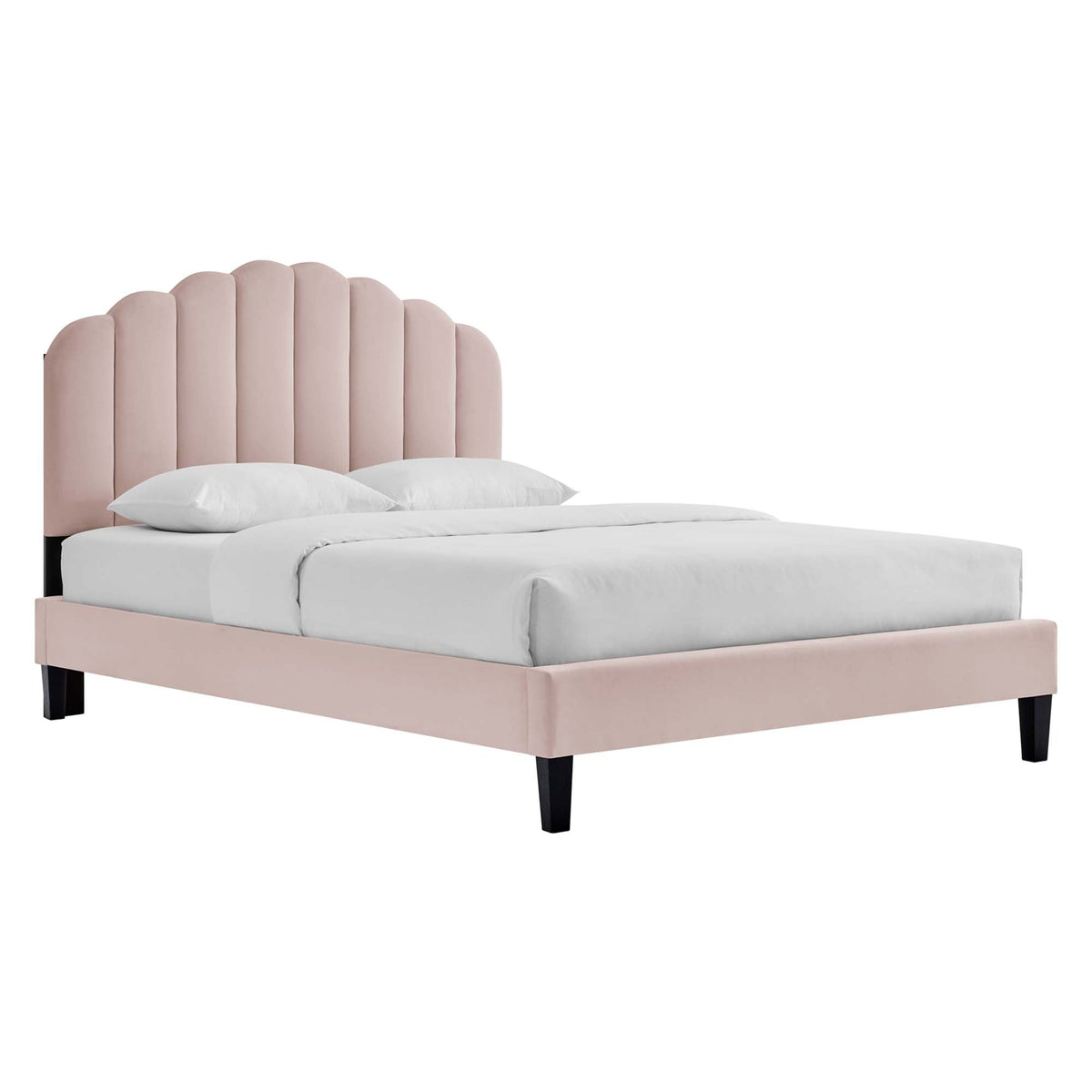 Daisy Performance Velvet Platform Bed by Modway