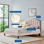 Daisy Performance Velvet Platform Bed by Modway