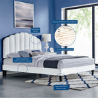Daisy Performance Velvet Platform Bed by Modway
