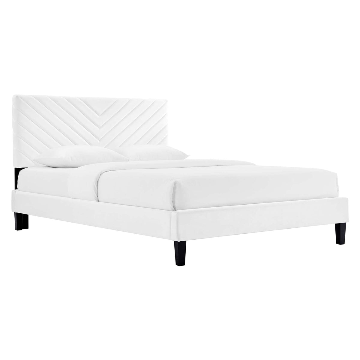 Roxanne Performance Velvet Platform Bed by Modway