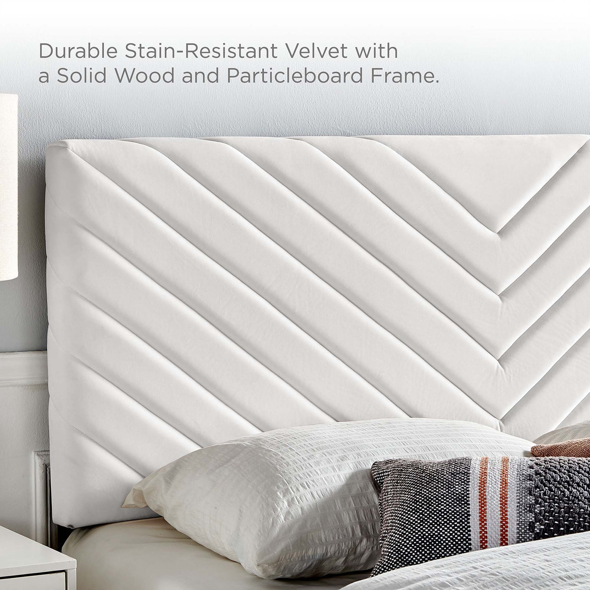 Roxanne Performance Velvet Platform Bed by Modway