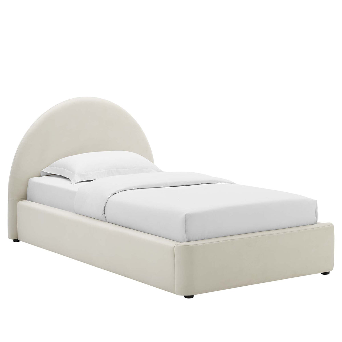 Modway Resort Velvet Platform Bed — Twin & Full