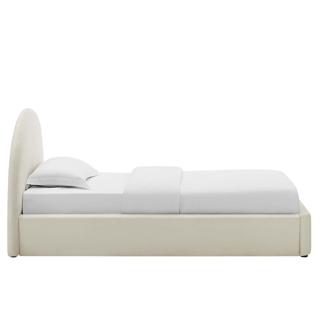 Modway Resort Velvet Platform Bed — Twin & Full