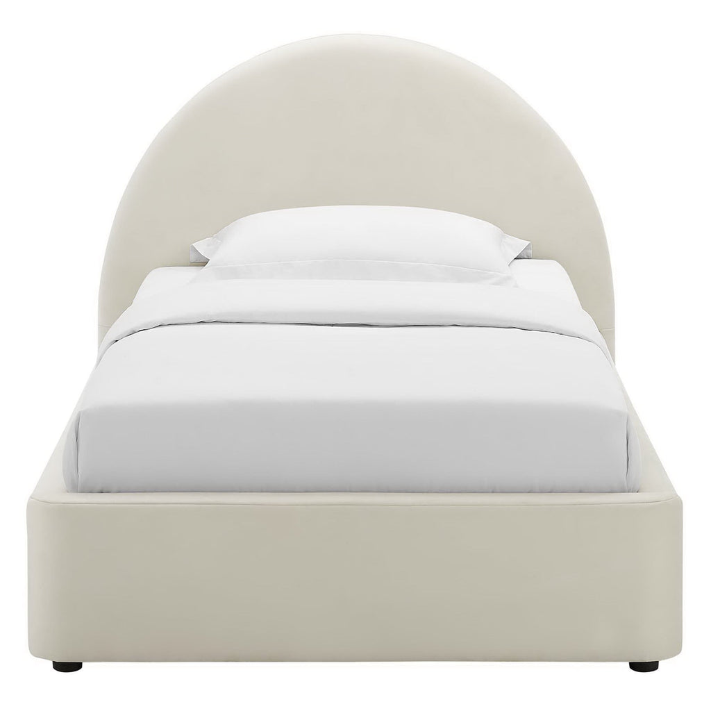 Modway Resort Velvet Platform Bed — Twin & Full