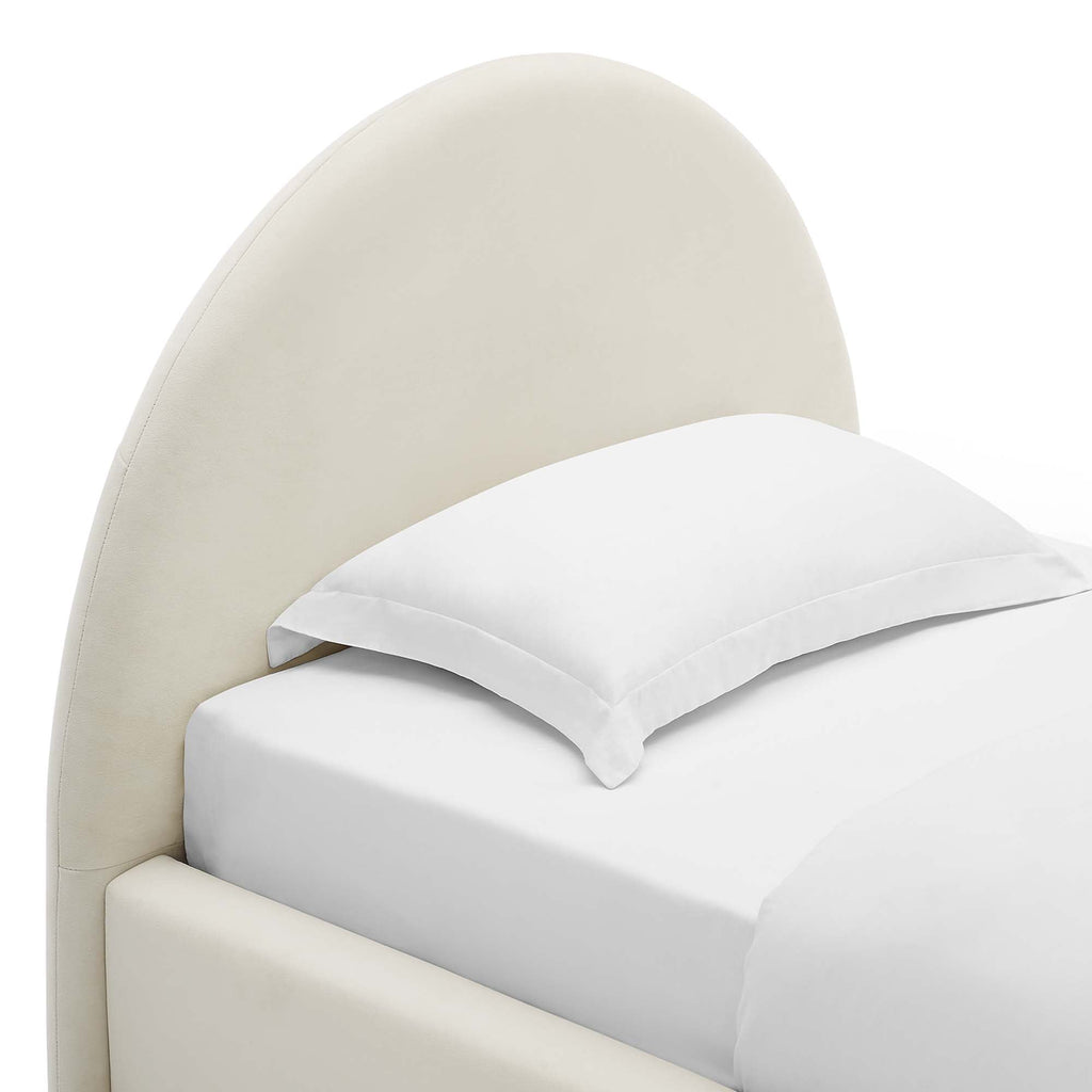 Modway Resort Velvet Platform Bed — Twin & Full