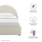 Modway Resort Velvet Platform Bed — Twin & Full