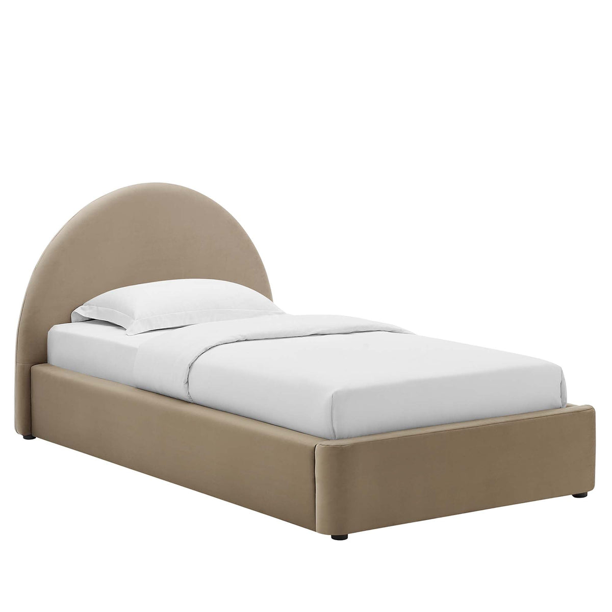 Modway Resort Velvet Platform Bed — Twin & Full