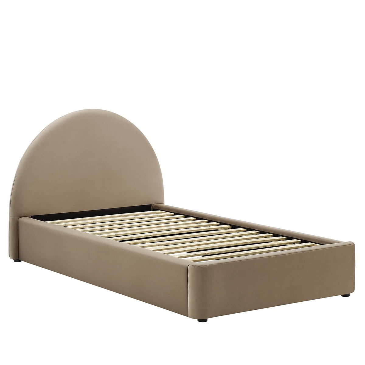 Modway Resort Velvet Platform Bed — Twin & Full