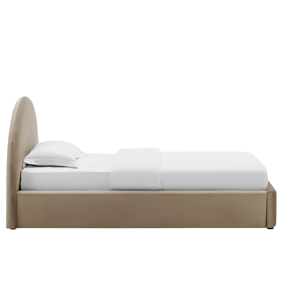 Modway Resort Velvet Platform Bed — Twin & Full