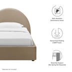 Modway Resort Velvet Platform Bed — Twin & Full