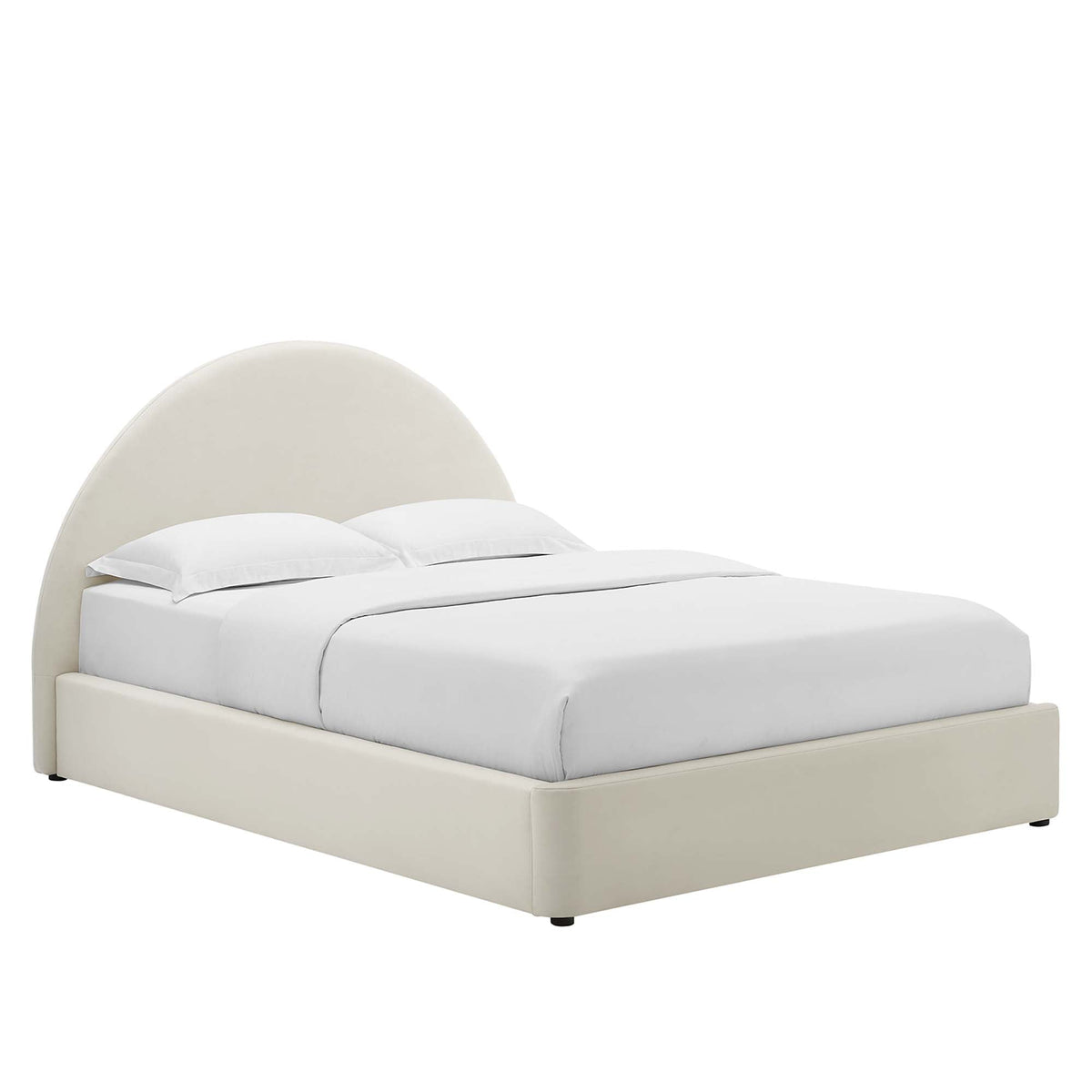 Modway Resort Velvet Platform Bed — Twin & Full
