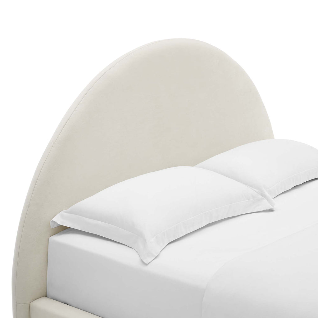 Modway Resort Velvet Platform Bed — Twin & Full