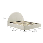 Modway Resort Velvet Platform Bed — Twin & Full
