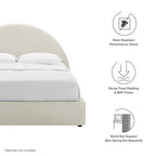 Modway Resort Velvet Platform Bed — Twin & Full