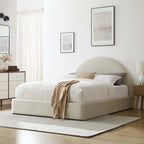 Resort Performance Velvet Arched Round Queen Platform Bed by Modway