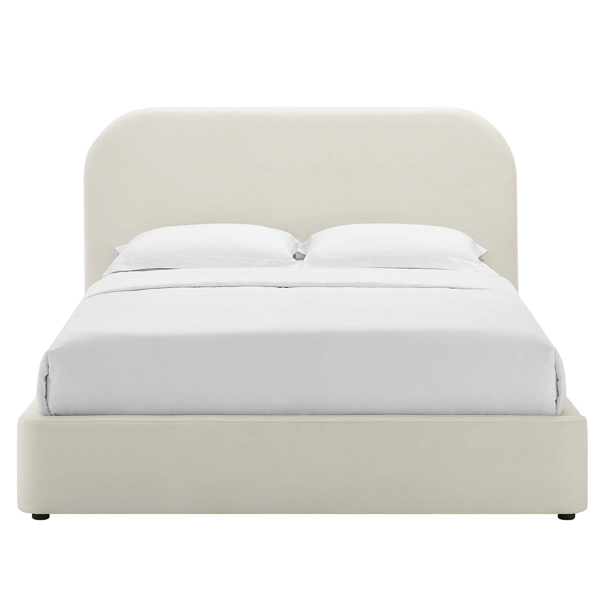 Keynote Performance Velvet Curved Platform Bed by Modway