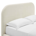 Keynote Performance Velvet Curved Platform Bed by Modway