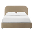 Keynote Performance Velvet Curved Platform Bed by Modway