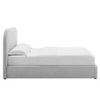 Keynote Upholstered Fabric Curved King Platform Bed by Modway