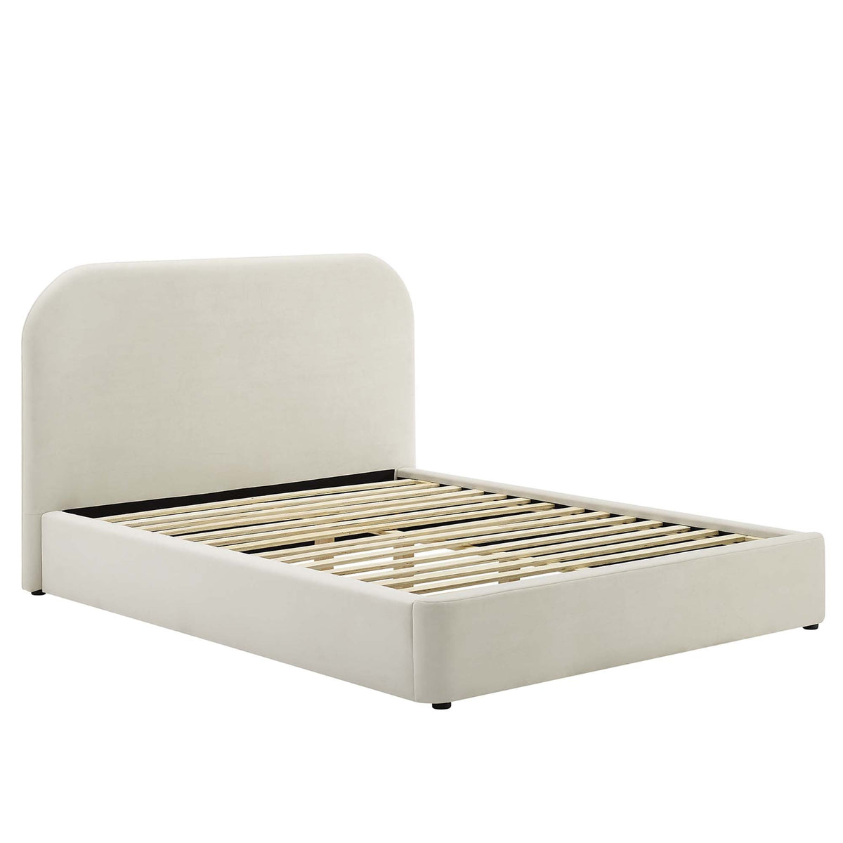 Keynote Performance Velvet Curved Platform Bed by Modway