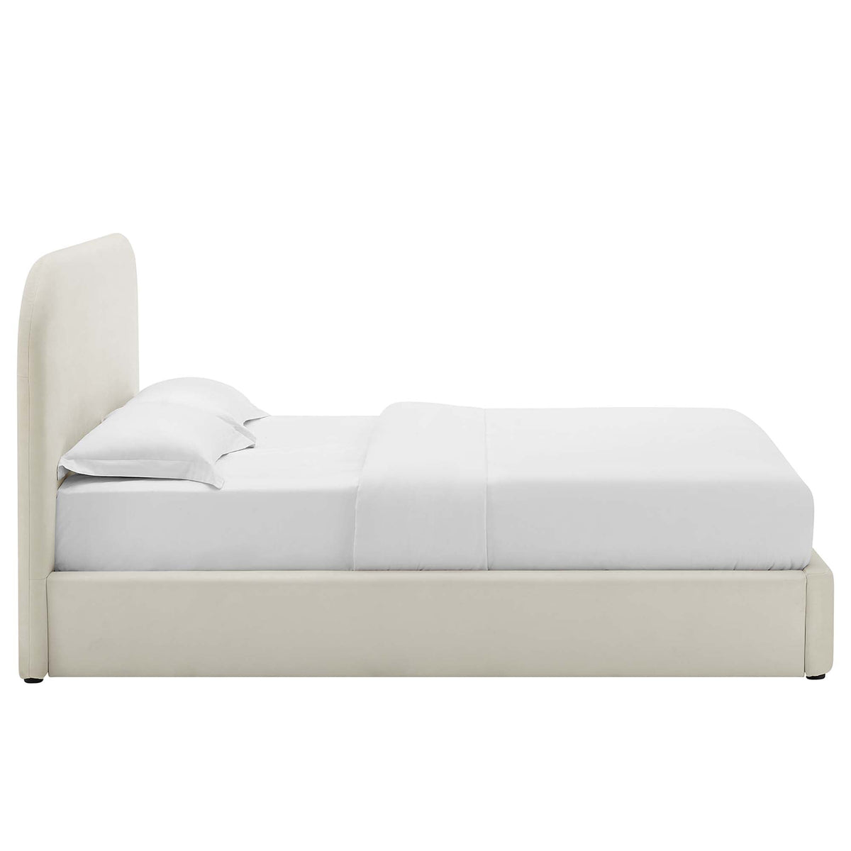 Keynote Performance Velvet Curved Platform Bed by Modway