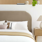 Keynote Performance Velvet Curved Platform Bed by Modway