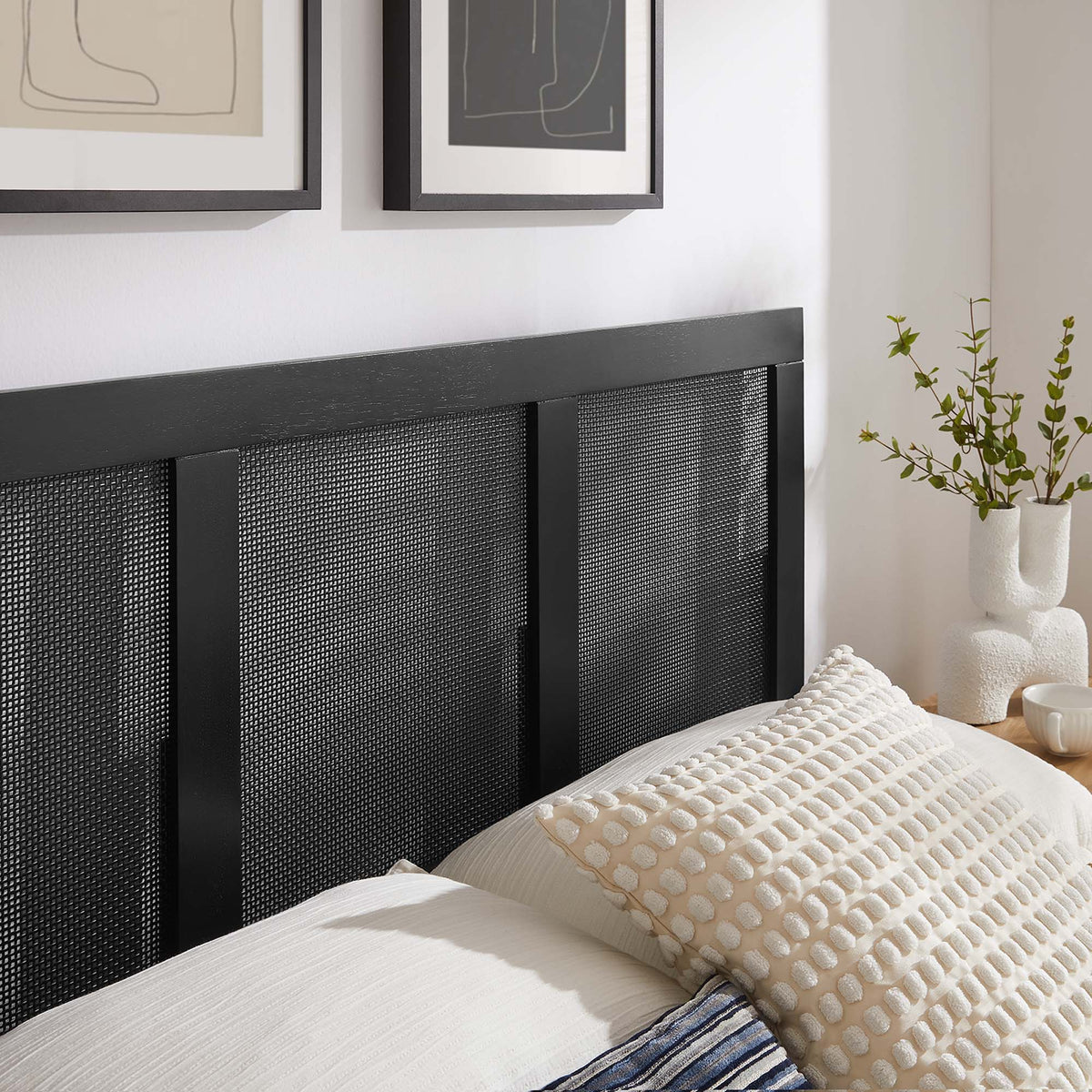 Sirocco Rattan and Wood Platform Bed by Modway