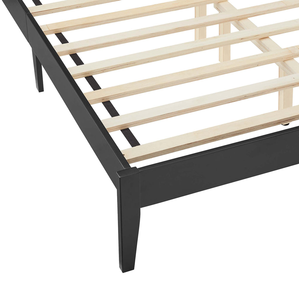 Sirocco Rattan and Wood Platform Bed by Modway